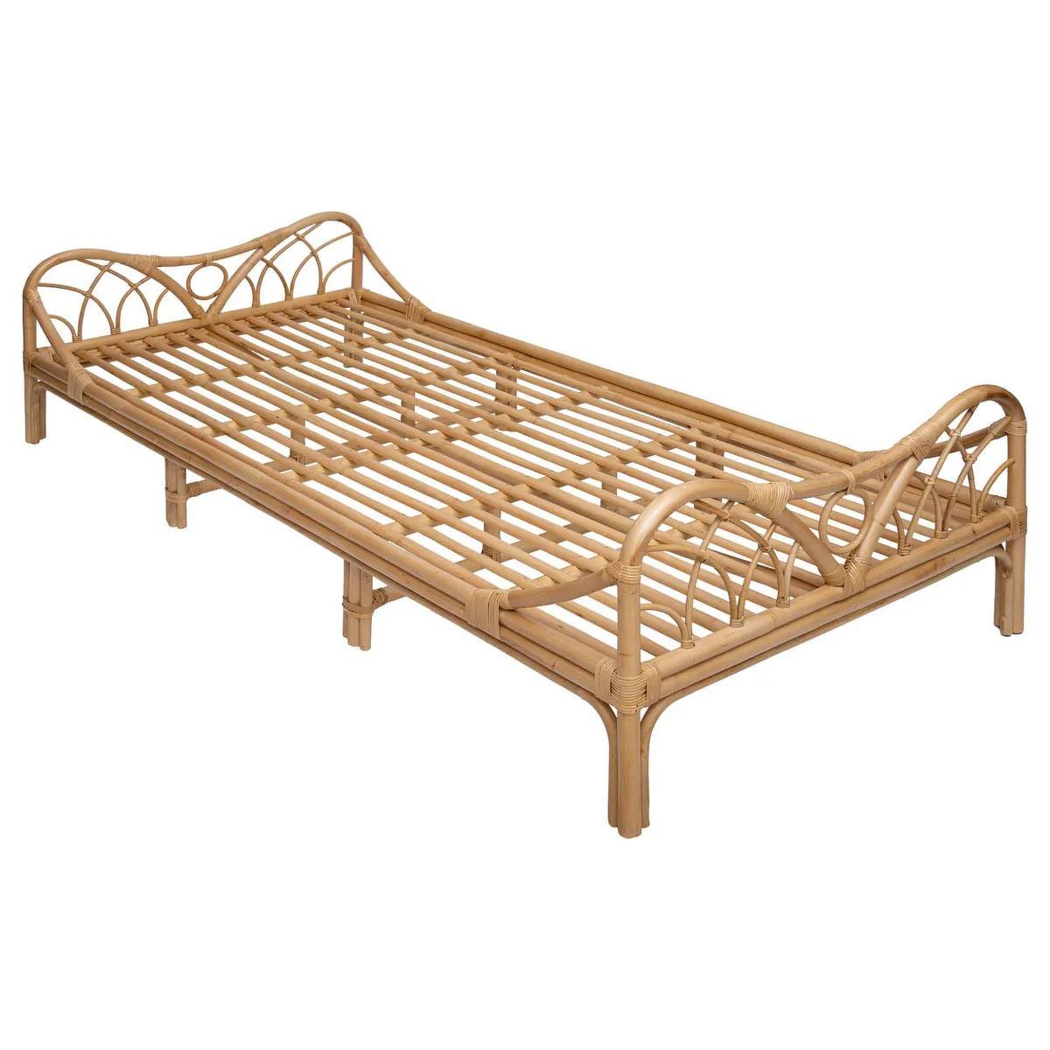 Voir la diapositive 1 : Atmosphera Kids Lit enfant en rotin  liberty  90x190cm naturel