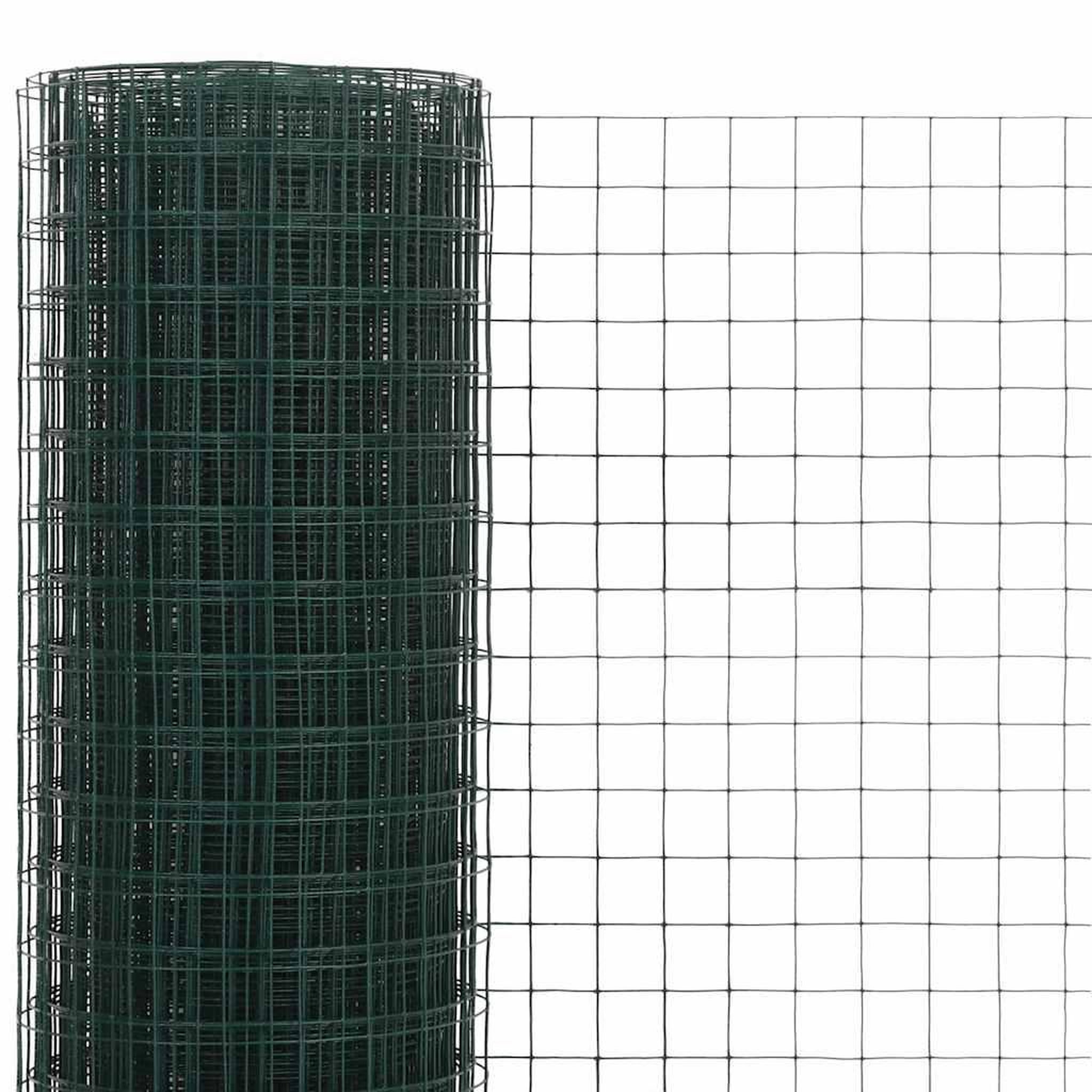 Voir la diapositive 3 : VIDAXL Grillage acier avec revetement en pvc 25x0,5 m vert