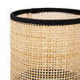 Voir la diapositive 5 : OSTARIA Lampe Typha base bois noir abat-jour rotin