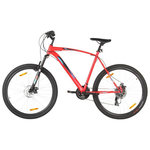 VIDAXL Vélo de montagne 21 vitesses Roues 29 pouces Cadre 53 cm Rouge