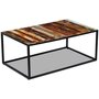 Voir la diapositive 4 : VIDAXL Table basse Bois de recuperation massif 100x60x40 cm
