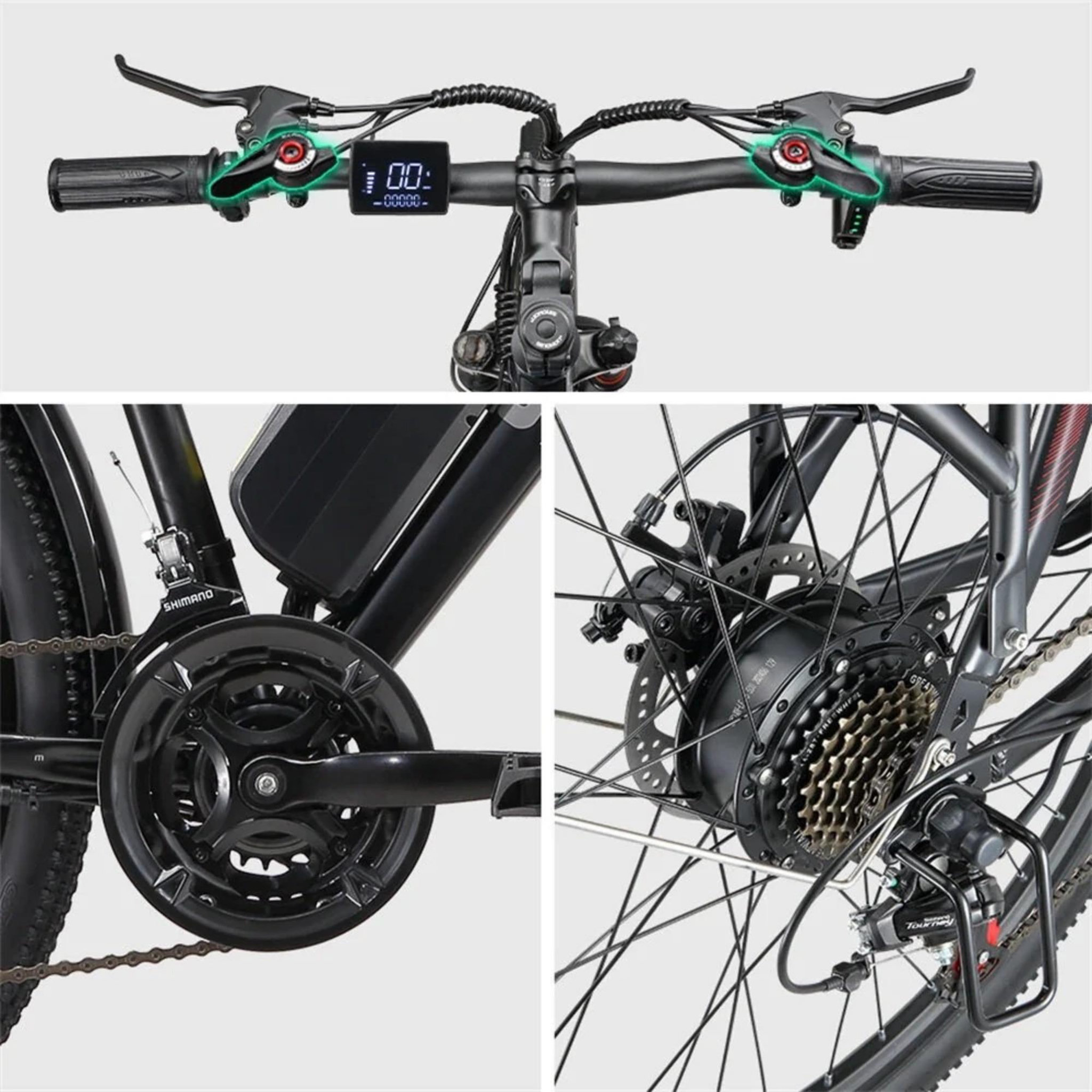 Voir la diapositive 4 : SINOHON Vélo de trekking électrique sinohon em200