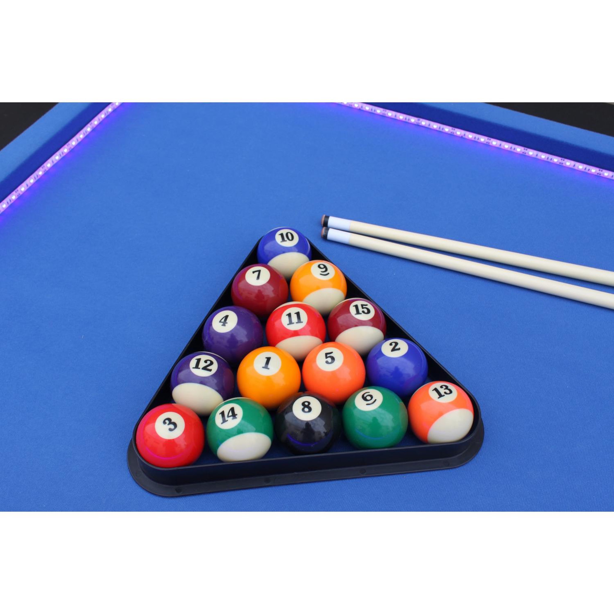 Voir la diapositive 6 : CONCEPT USINE Billard américain LED + Accessoires inclus VEGAS
