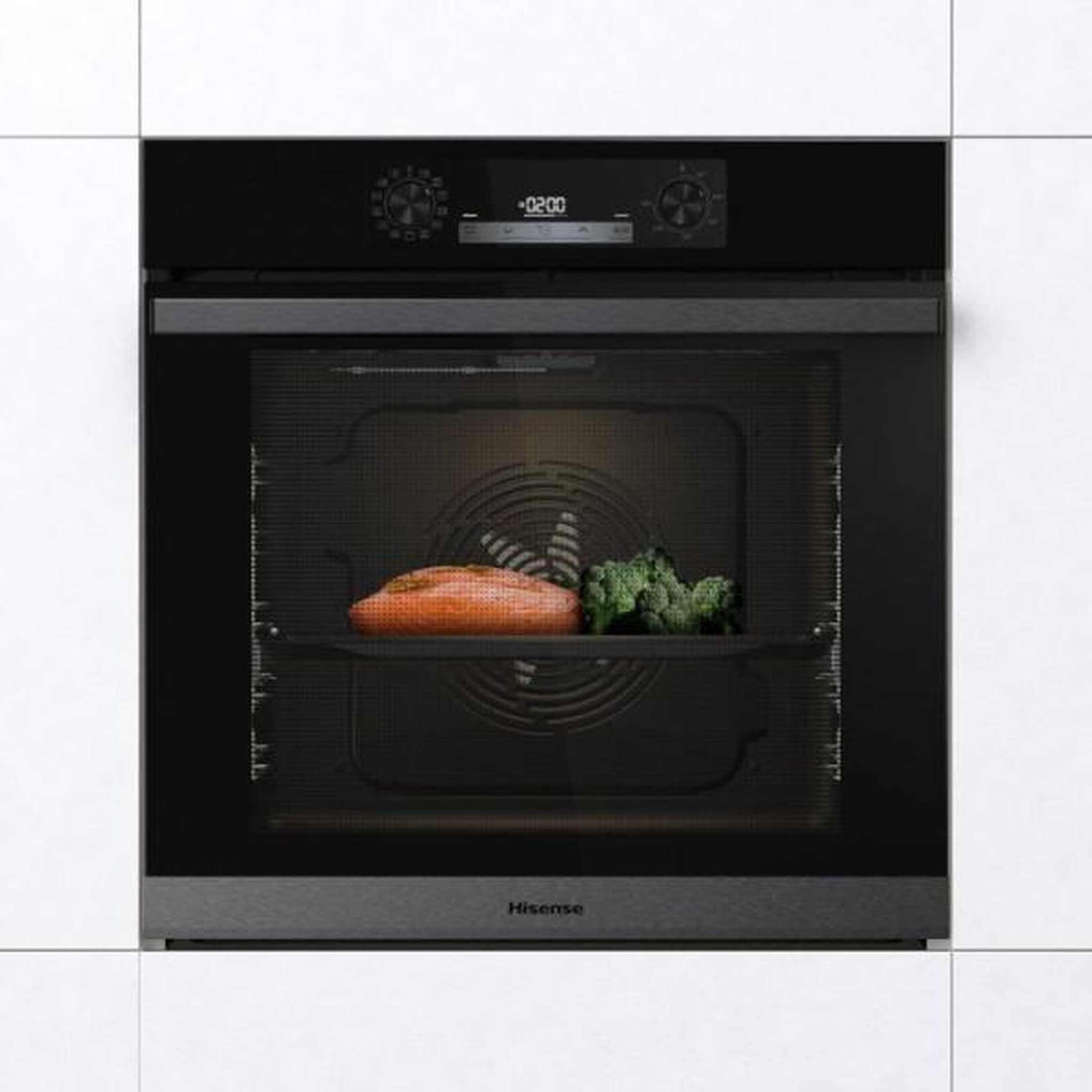 Voir la diapositive 3 : Hisense Four  encastrable - hisense - bsa65226ab - 77l - cuisson vapeur - glissieres télescopiques - noir - classe énergie a