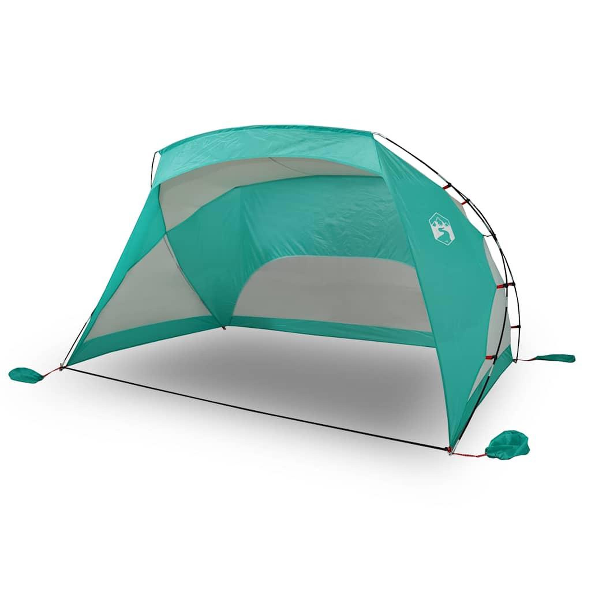 Voir la diapositive 2 : VIDAXL Tente de plage vert d'eau 274x178x170/148 cm 185T polyester