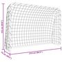 Voir la diapositive 6 : VIDAXL But de football et filet blanc 214x75x152 cm acier et polyester