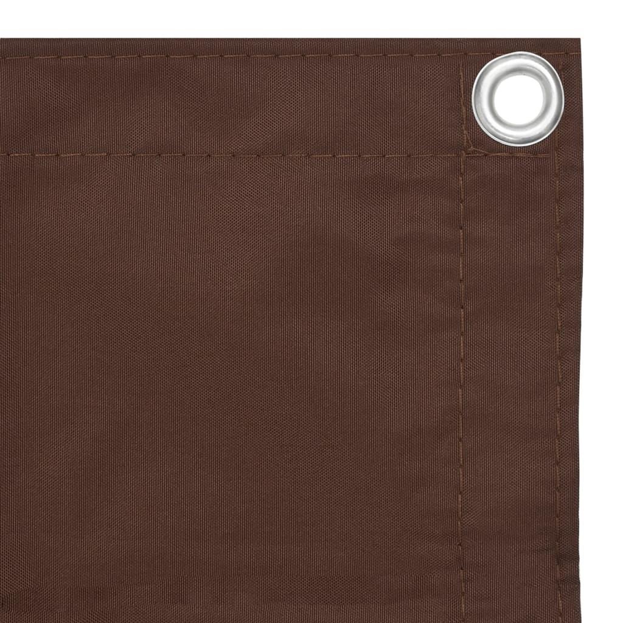 Voir la diapositive 3 : VIDAXL Ecran de balcon Marron 75x500 cm Tissu Oxford