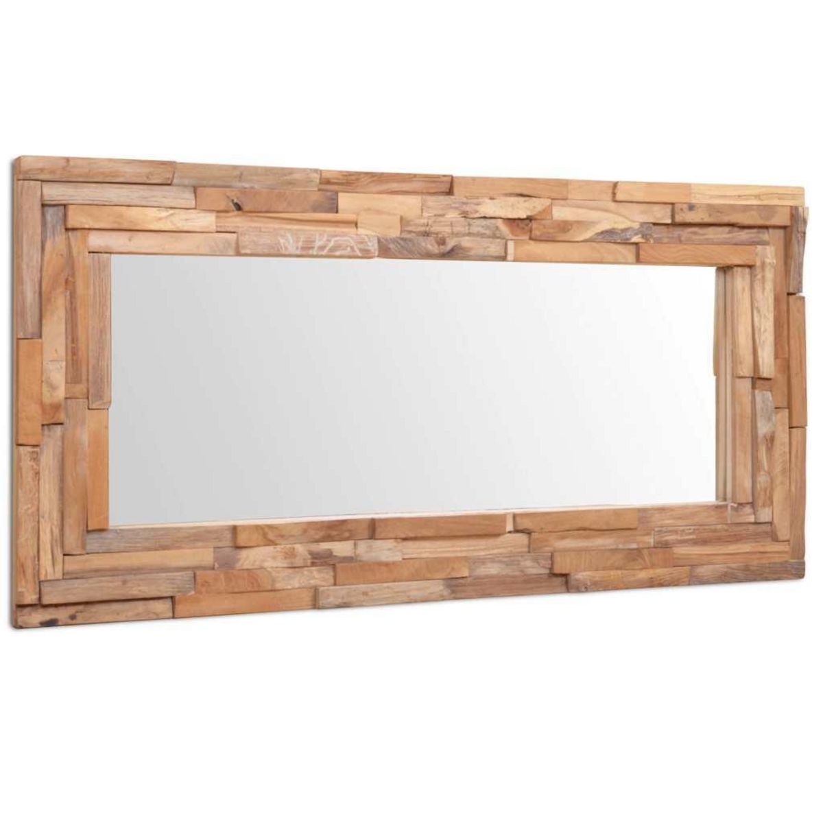 VIDAXL Miroir decoratif Teck 120x60 cm Rectangulaire