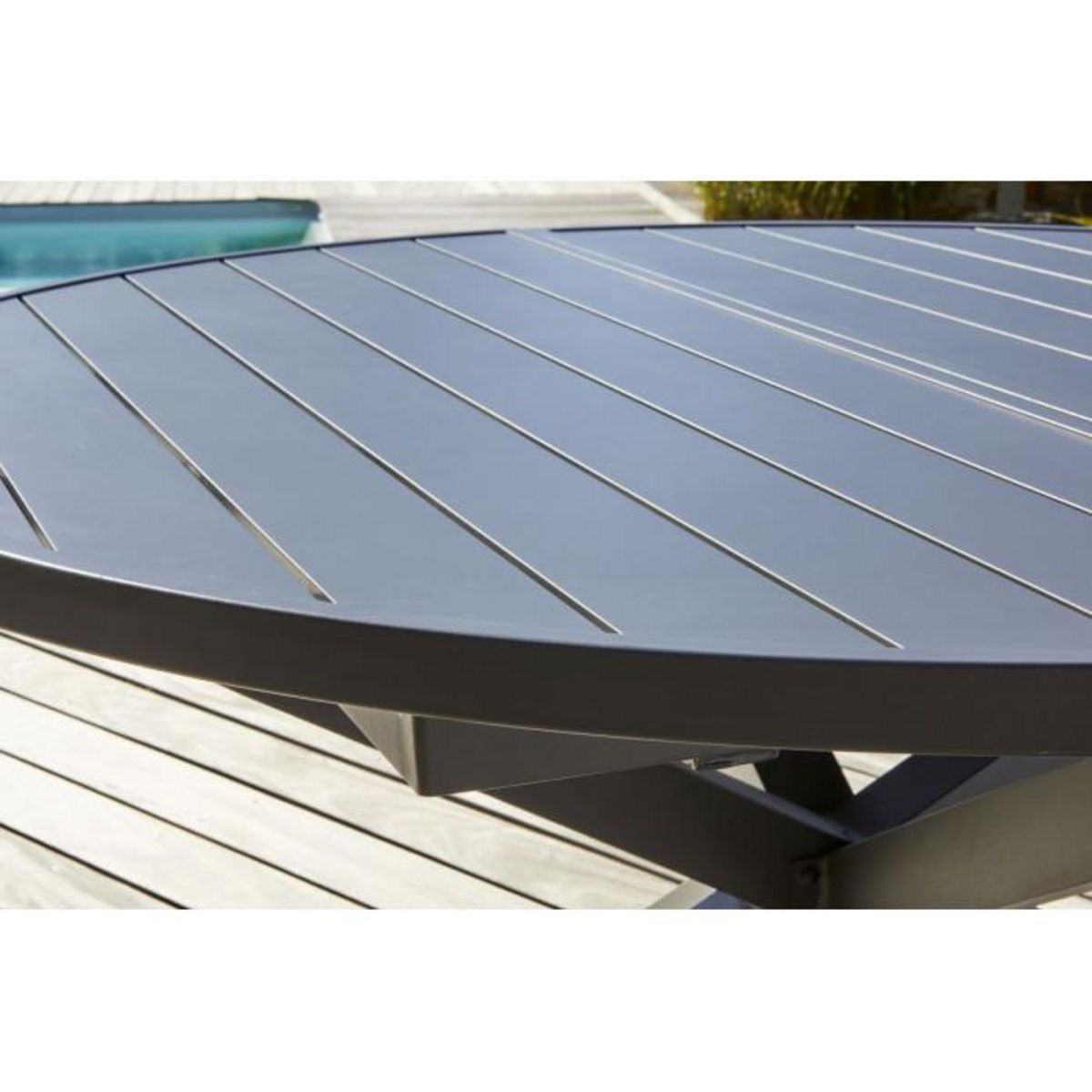 Paris Prix Table de jardin Extensible  Pelosa  145-199cm Gris Anthracite