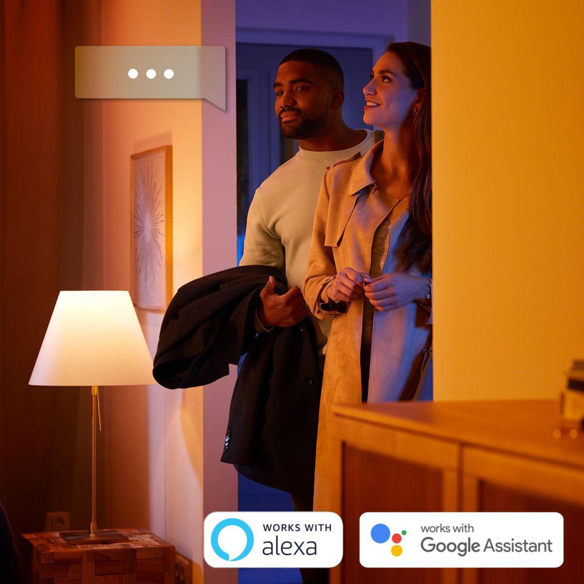 Voir la diapositive 5 : PHILIPS HUE Lampe connectée iris blanc white&color ambiance