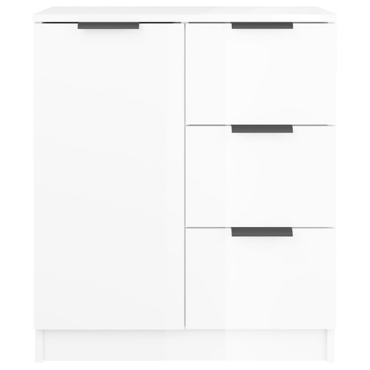 VIDAXL Buffet Blanc brillant 60x30x70 cm Bois d'ingenierie