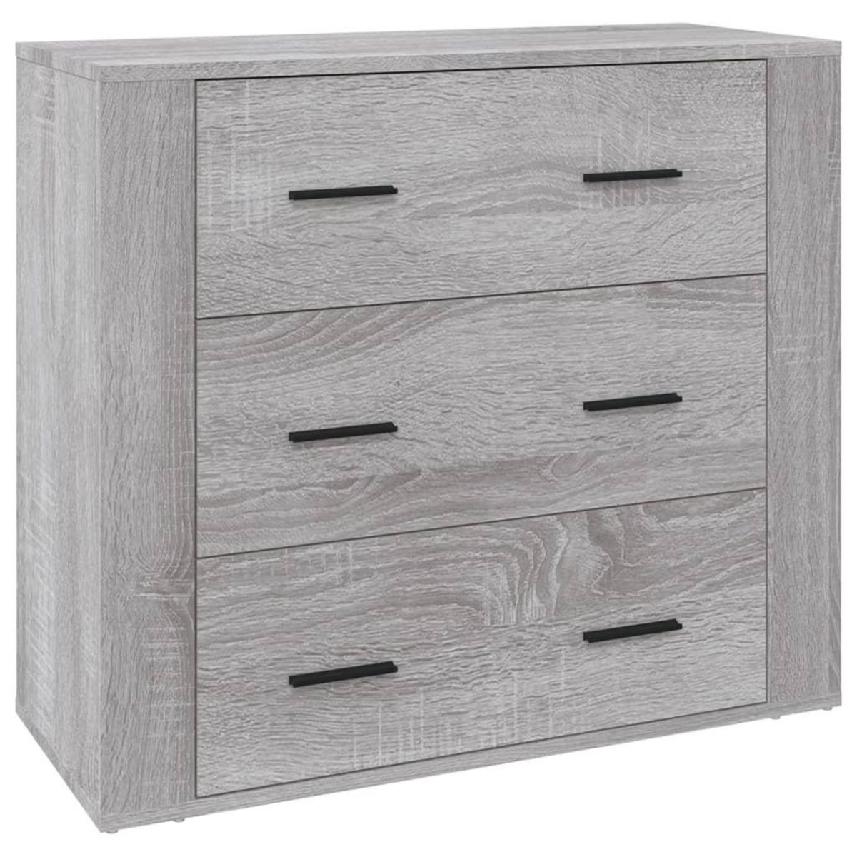 VIDAXL Buffet Sonoma gris 80x33x70 cm Bois d'ingenierie