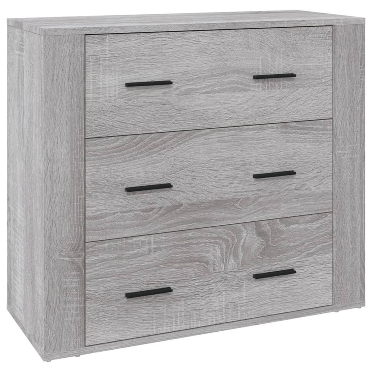 VIDAXL Buffet Sonoma gris 80x33x70 cm Bois d'ingenierie