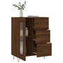 Voir la diapositive 4 : VIDAXL Buffet chene marron 69,5x34x90 cm bois d'ingenierie