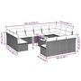 Voir la diapositive 4 : VIDAXL Salon de jardin avec coussins 14 pcs gris clair resine tressee