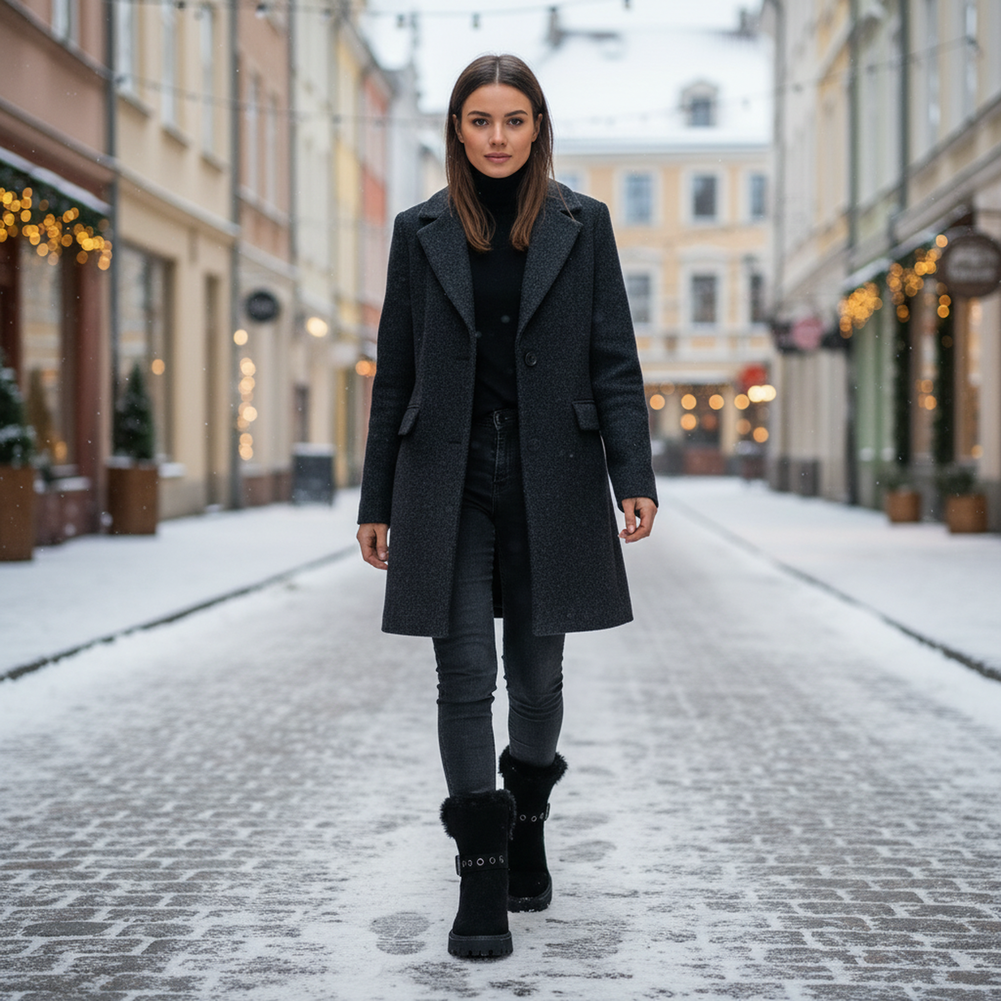Voir la diapositive 5 : OZABI Ozabi bottines fourrées femme suédine zip et sangle semelle crantée