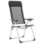 Voir la diapositive 4 : VIDAXL Chaises pliables de camping lot de 4 Noir Aluminium