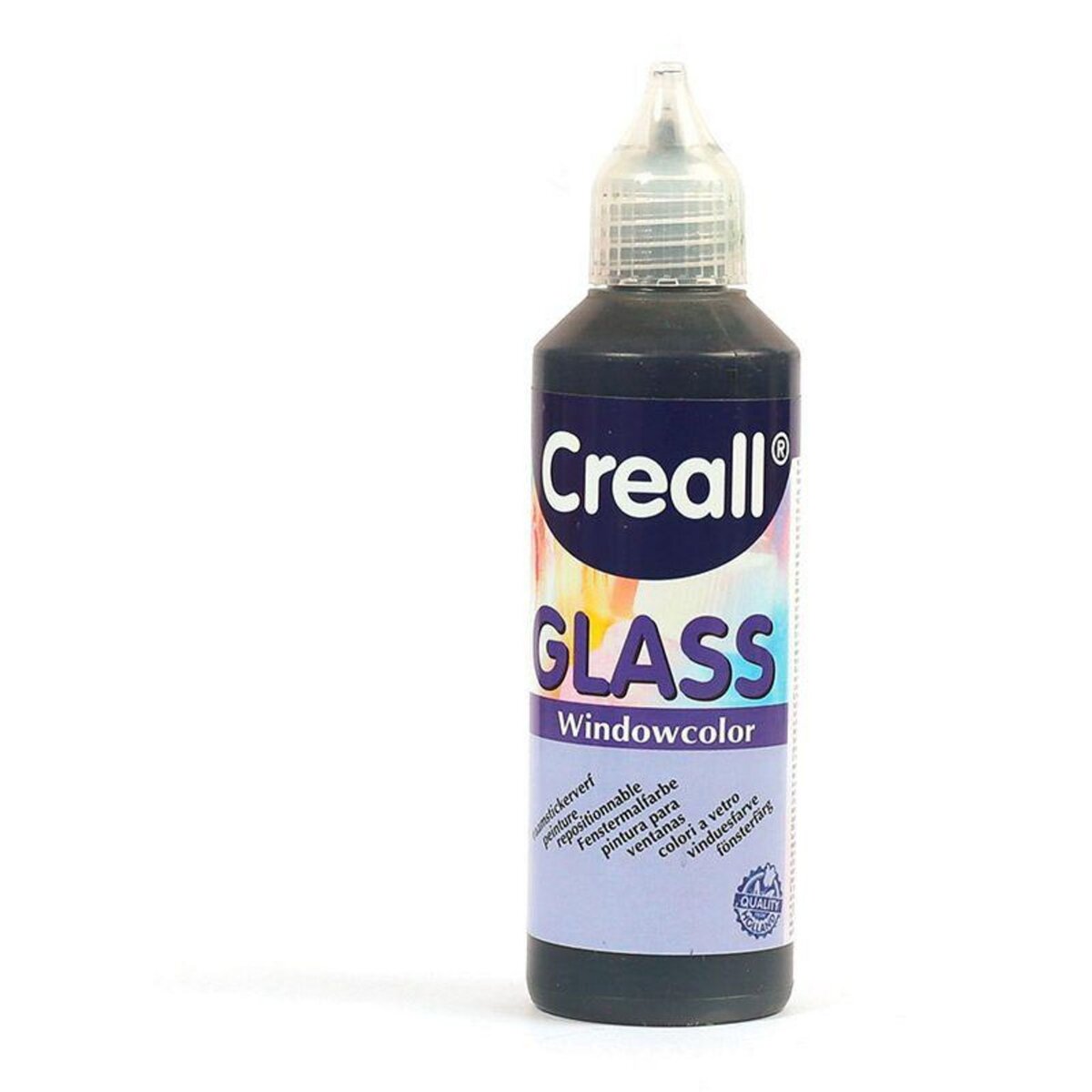 Creall Peinture repositionnable pour vitres Creall Glass 80 ml - noir
