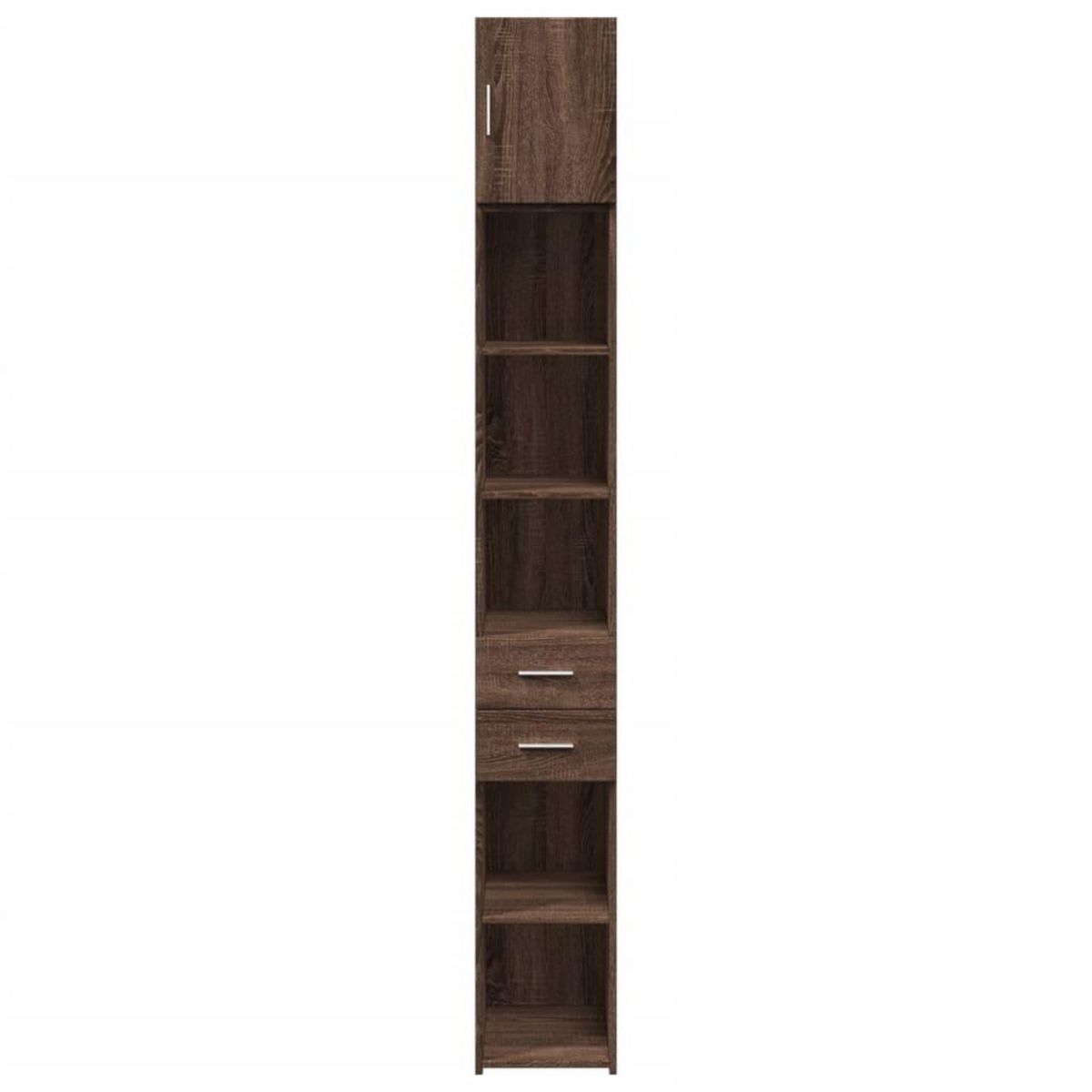 VIDAXL Armoire de rangement mince chene marron 30x42,5x225 cm
