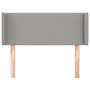 Voir la diapositive 3 : VIDAXL Tete de lit avec oreilles Gris clair 93x16x78/88 cm Tissu