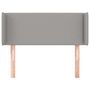 Voir la diapositive 3 : VIDAXL Tete de lit avec oreilles Gris clair 93x16x78/88 cm Tissu