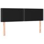 Voir la diapositive 2 : VIDAXL Tetes de lit 2 pcs Noir 72x5x78/88 cm Tissu