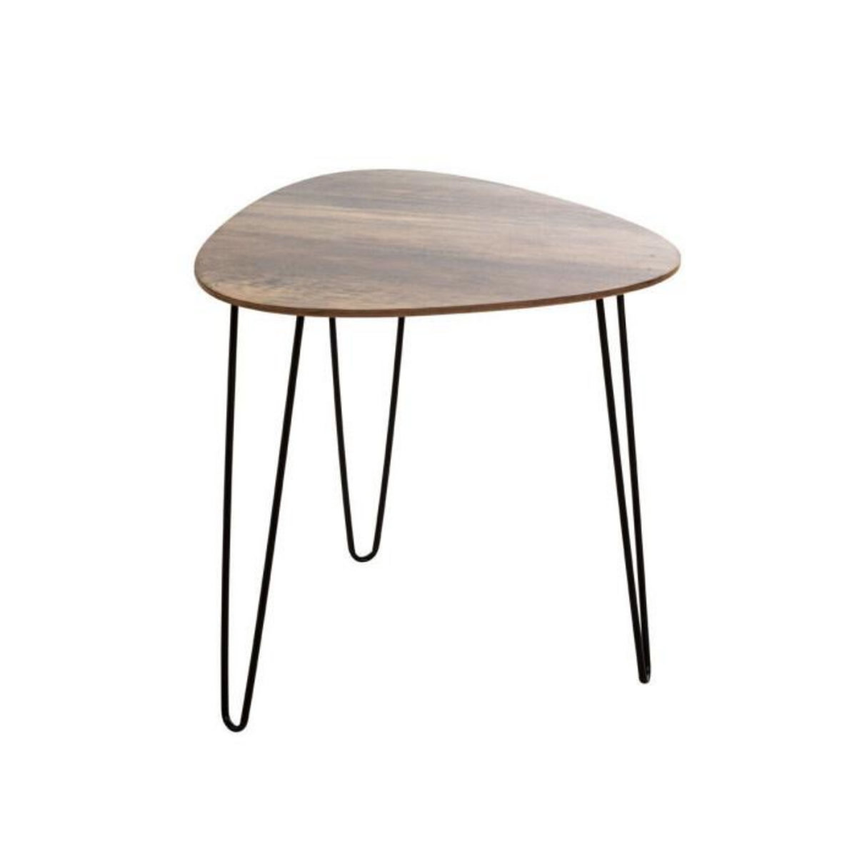 Paris Prix Table d'Appoint Design  Ricio  48cm Noir & Chêne