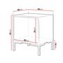 Voir la diapositive 6 : BEST MOBILIER Cambridge - lot de 2 tables de chevet - effet bois et noir - 44 cm