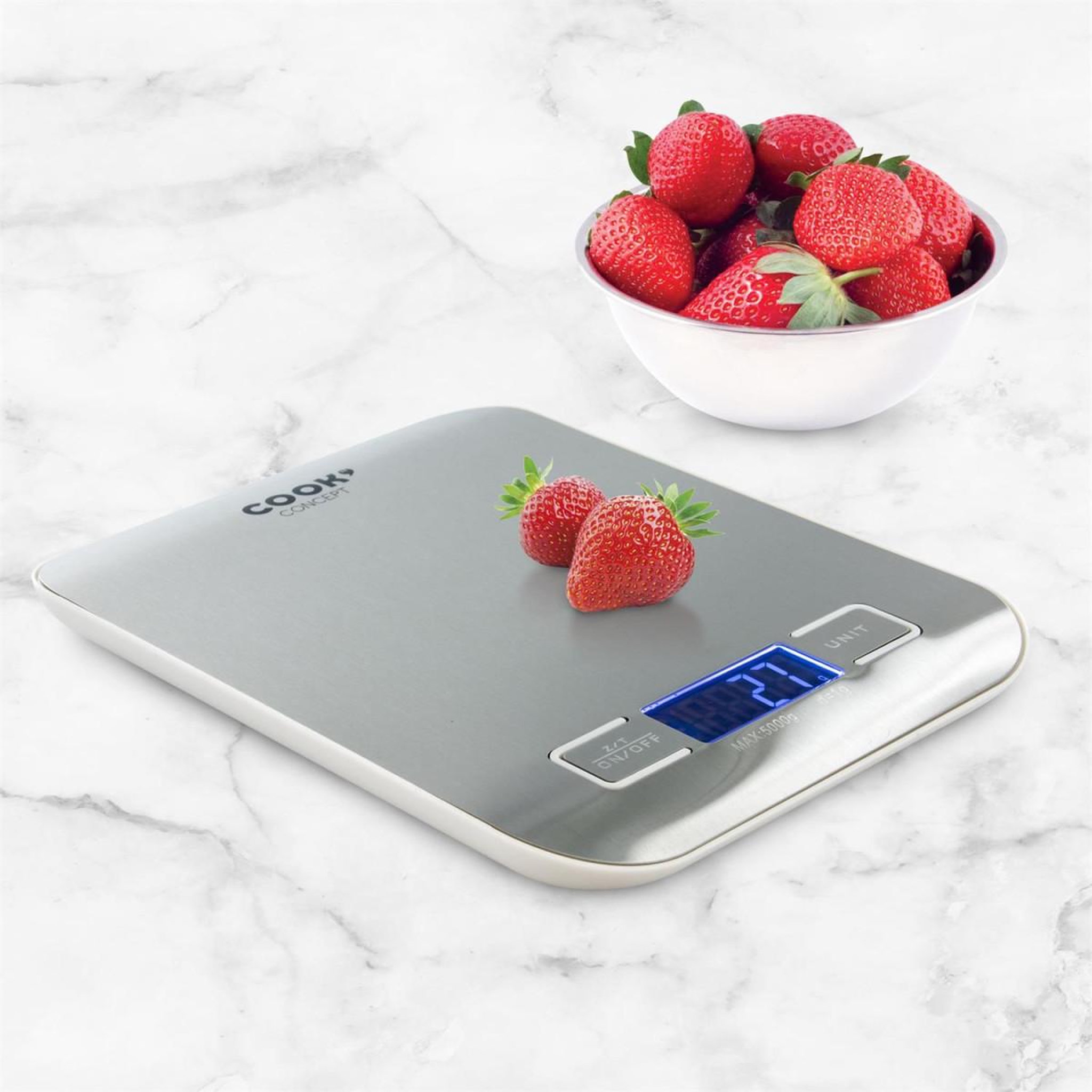 Voir la diapositive 3 : COOK CONCEPT Balance de cuisine  électronique  18cm argent