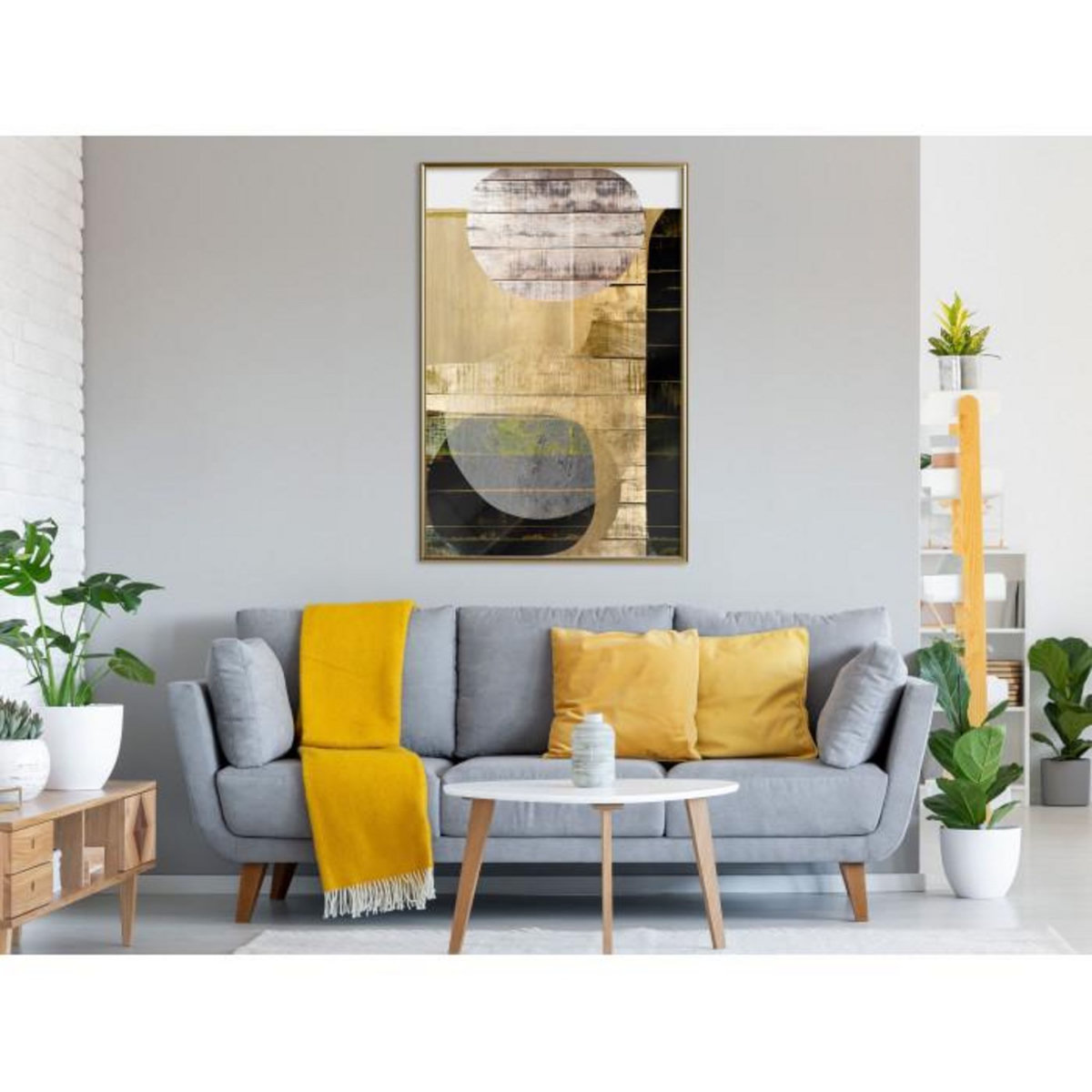 Paris Prix Affiche Murale Encadrée  Sunny Living Room