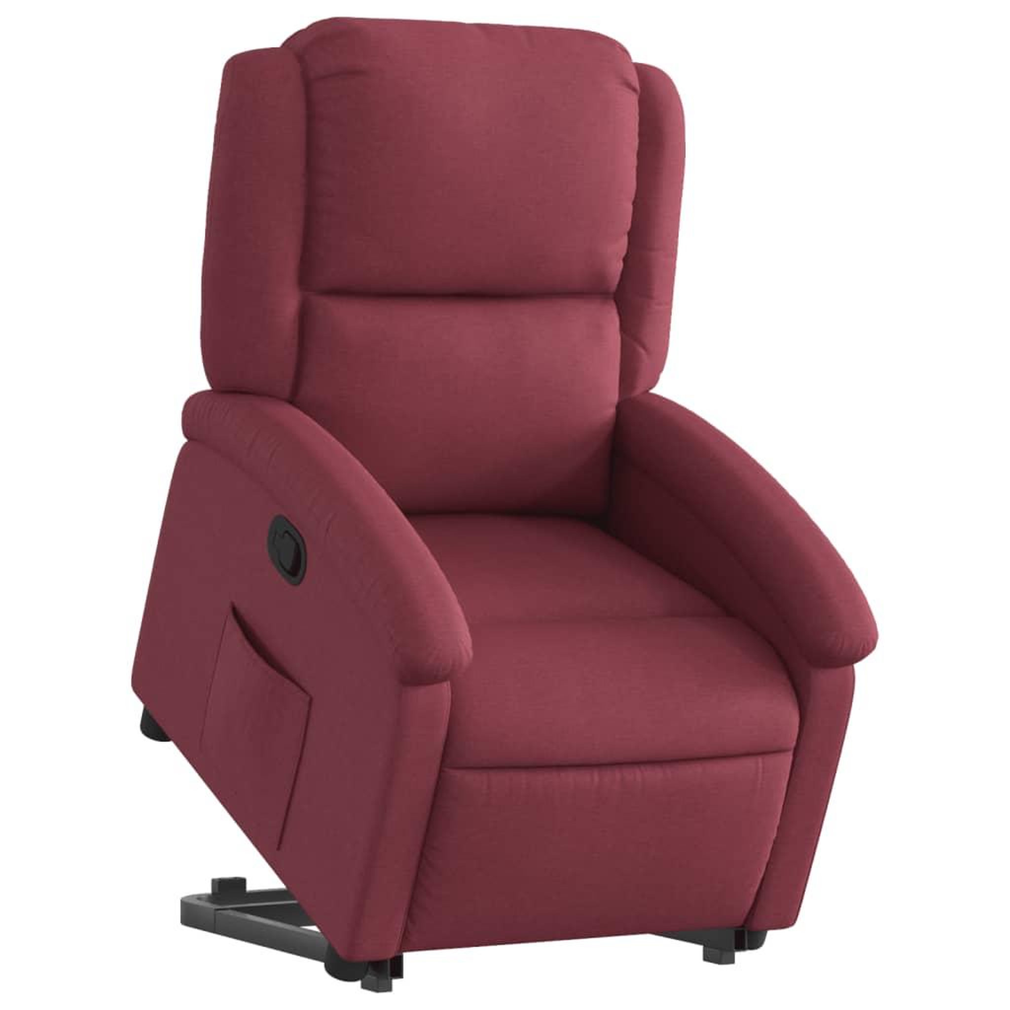 Voir la diapositive 3 : VIDAXL Fauteuil inclinable rouge bordeaux tissu