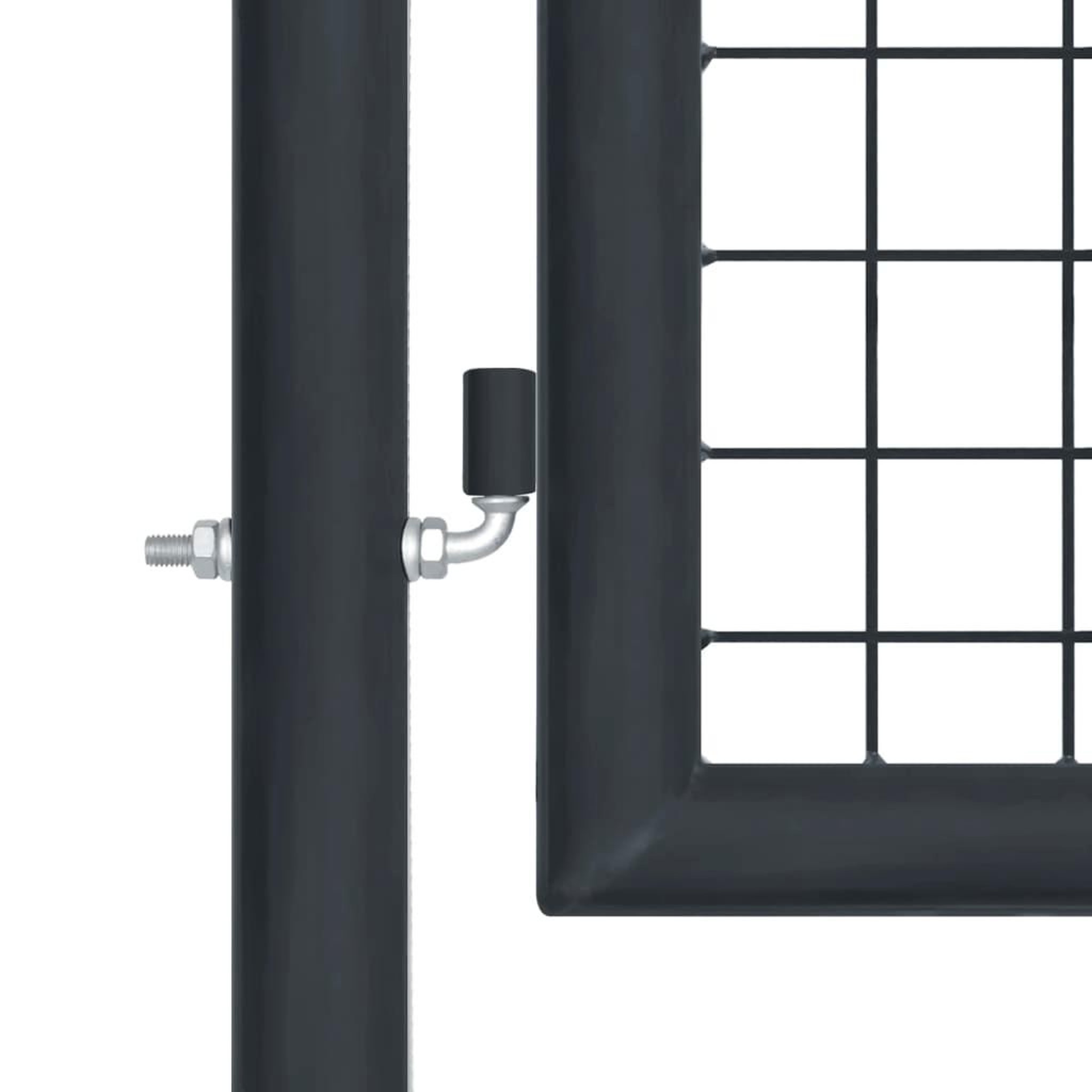 Voir la diapositive 3 : VIDAXL Portail en maille de jardin Acier galvanise 400 x 150 cm Gris