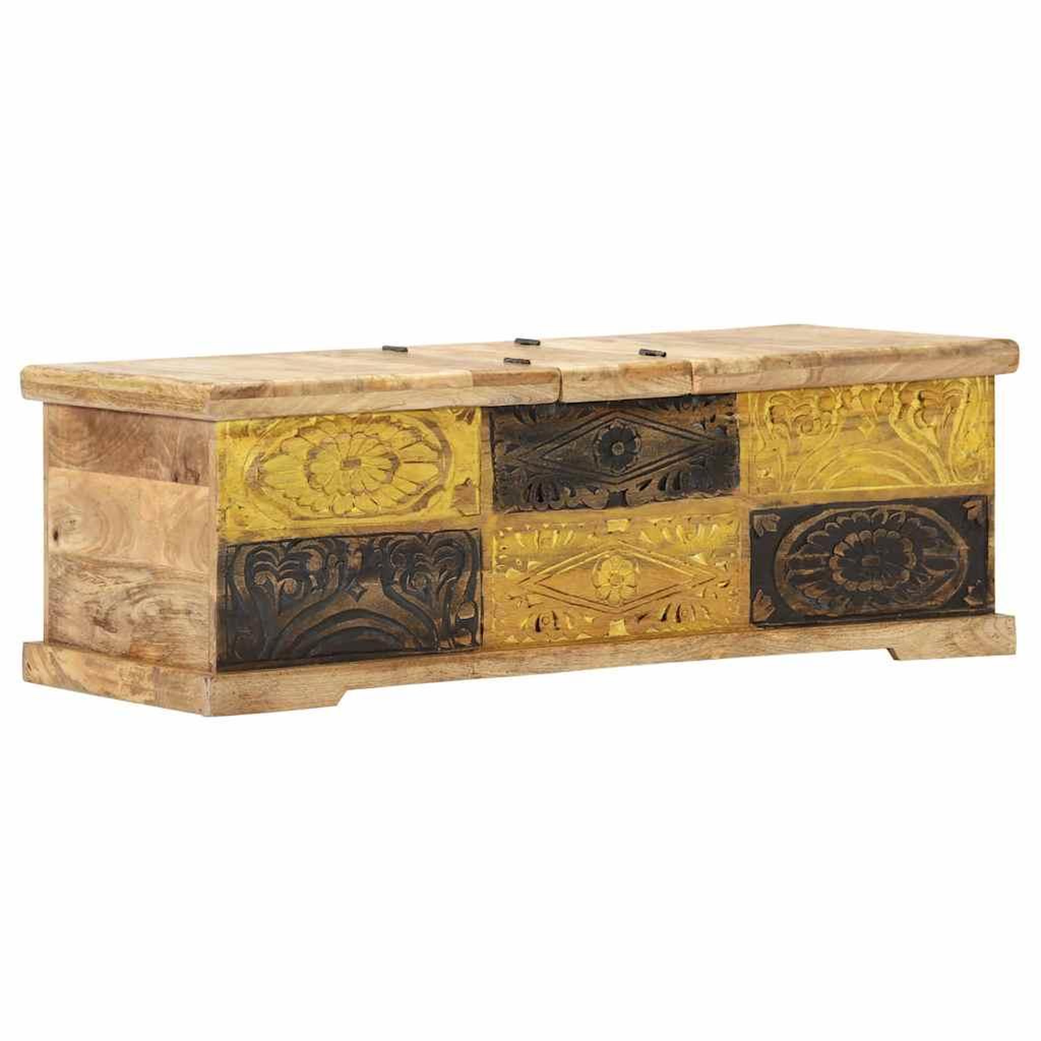 Voir la diapositive 5 : VIDAXL Table basse 100x50x35 cm Bois de manguier massif
