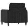 Voir la diapositive 5 : VIDAXL Fauteuil Noir 60 cm Velours