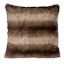 Voir la diapositive 1 : ATMOSPHERA Coussin Imitation Fourrure  Grizzli  45x45cm Marron