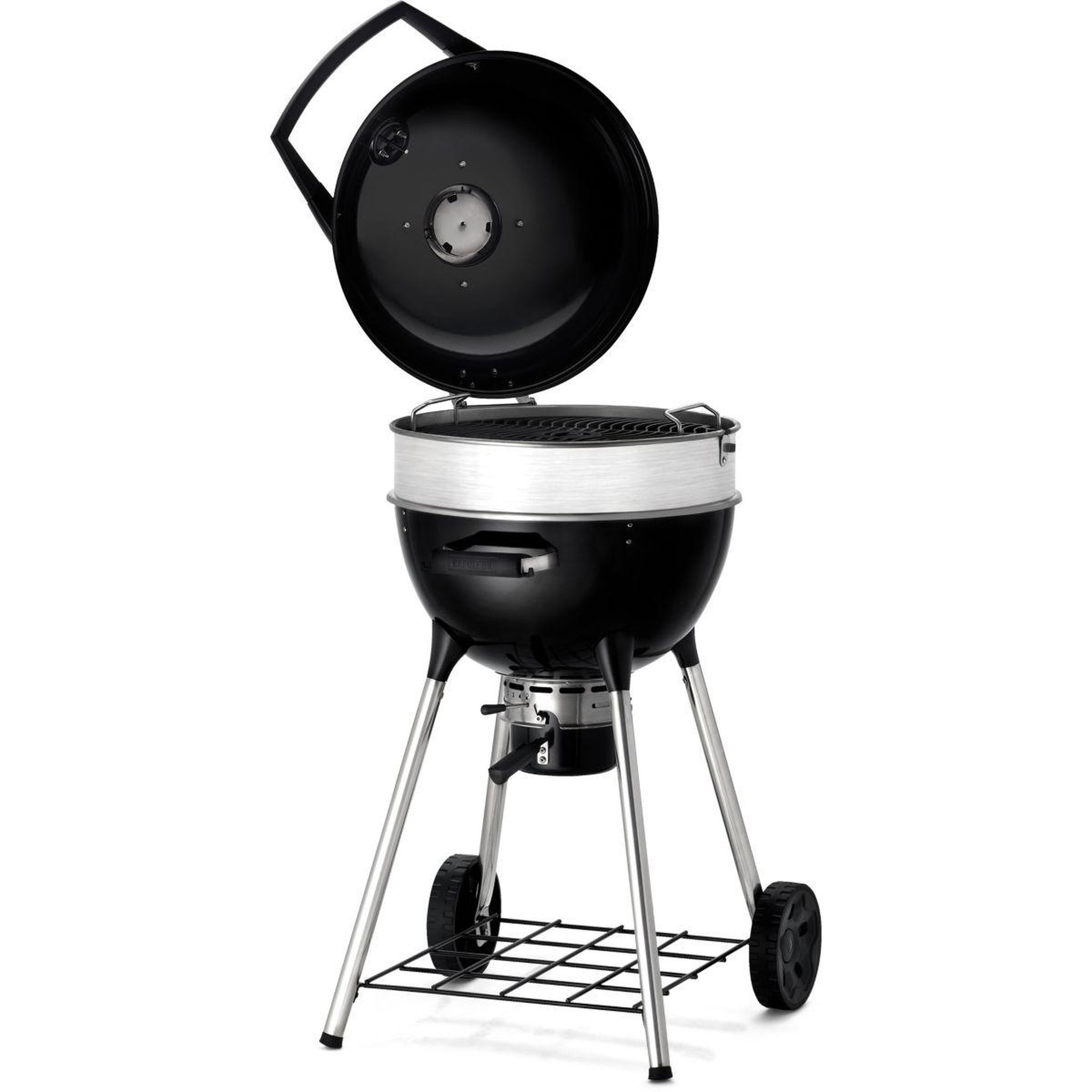 Voir la diapositive 2 : NAPOLEON Barbecue charbon kettle pro  noir sur pieds 47cm