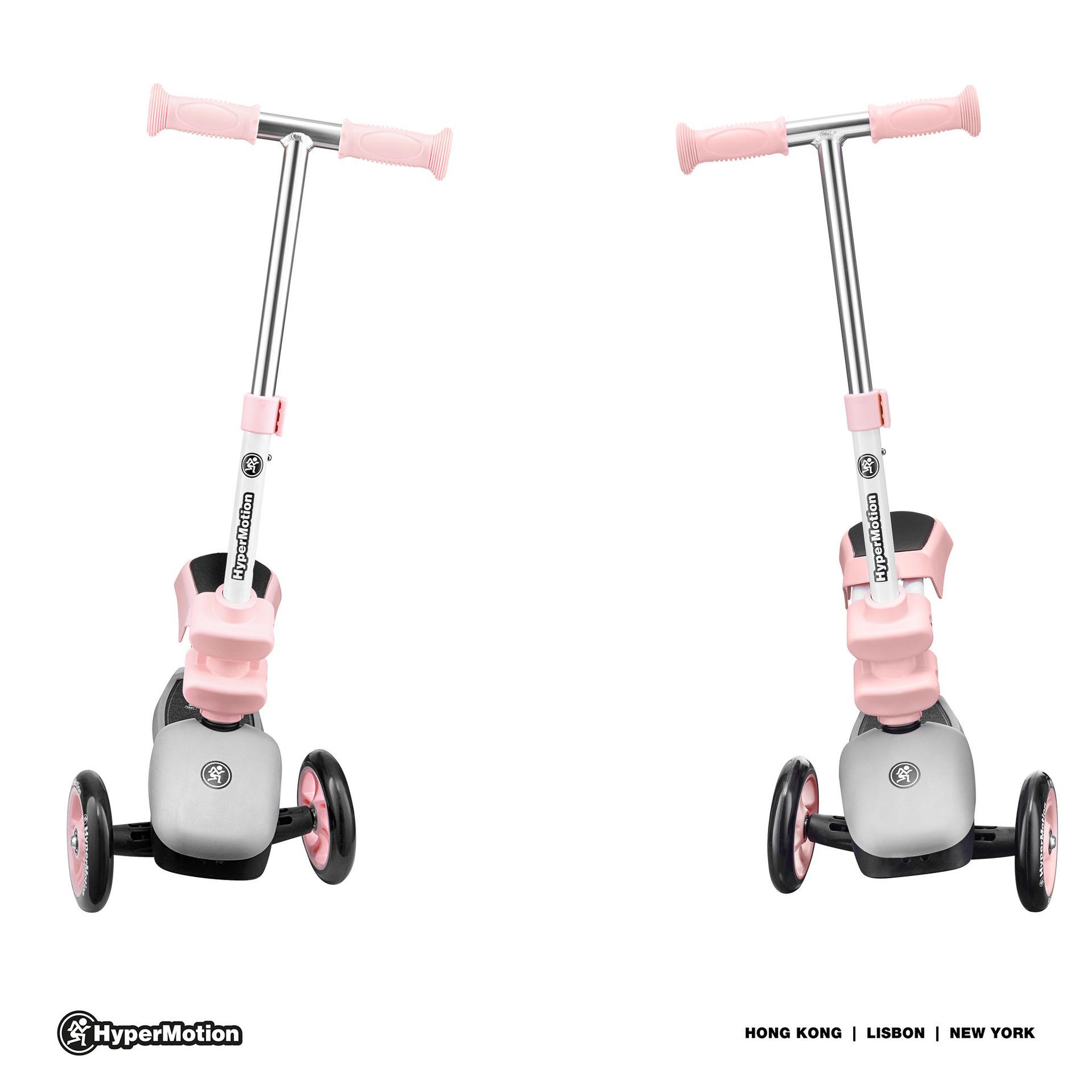 HYPERMOTION Trottinette Évolutive Enfant HyperMotion 3 en 1 avec Siège Amovible et Guidon Réglable