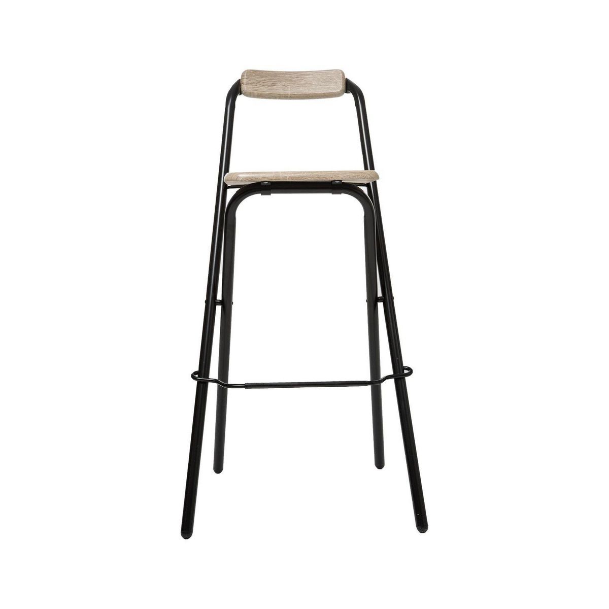 TOILINUX Lot de 4 Chaises de bar pliante Louna - H. 97,5 cm