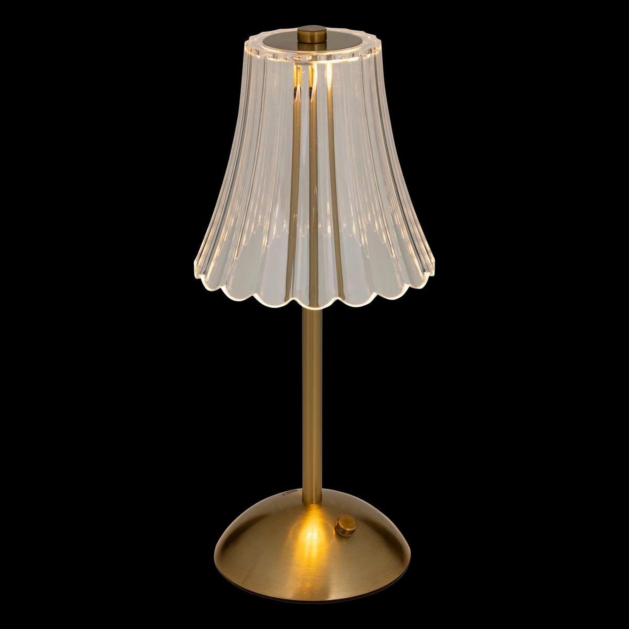 Voir la diapositive 5 : ATMOSPHERA Lampe à poser tactile à led  aneth  30cm doré