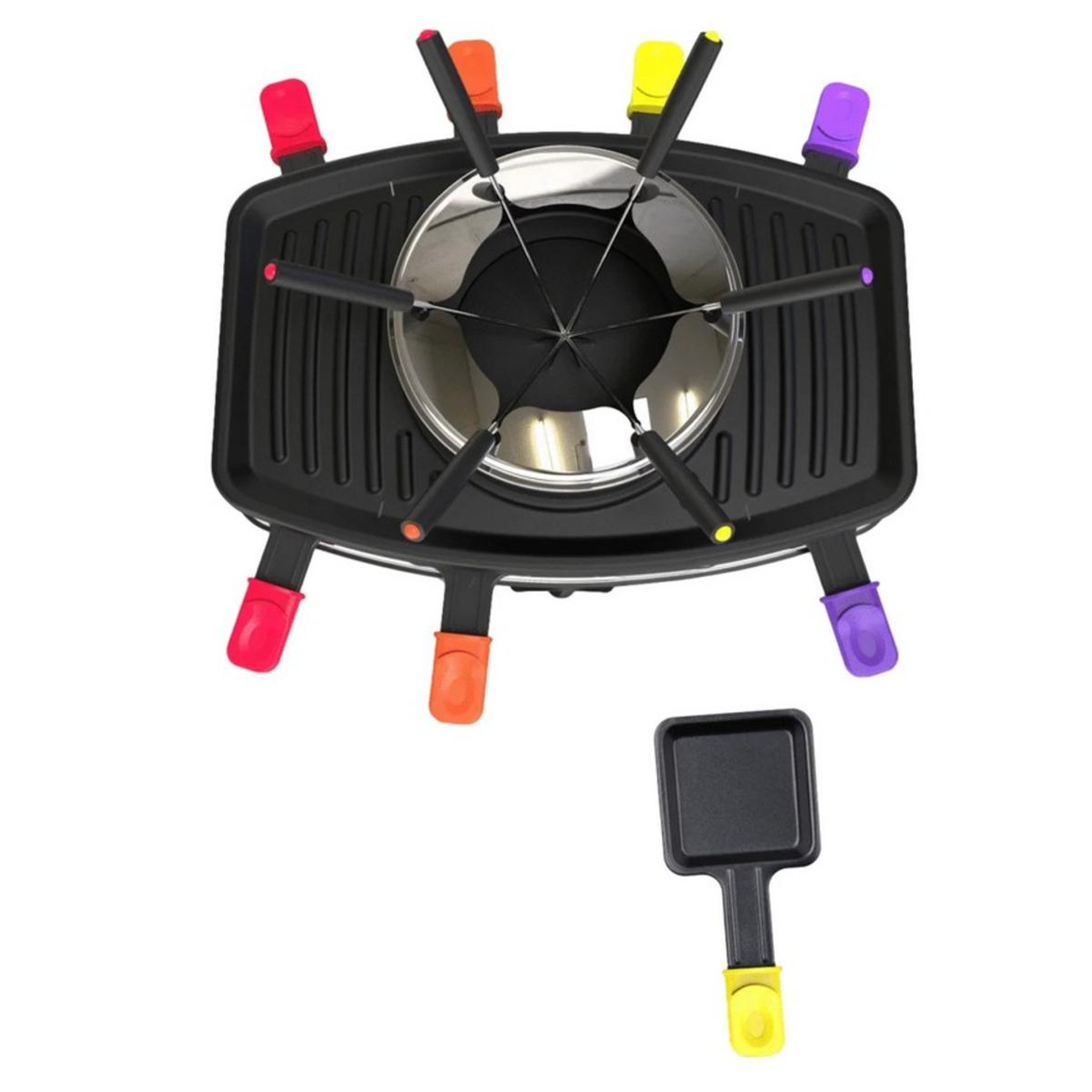 Voir la diapositive 3 : Fagor Appareil à raclette 3en1 8 personnes 1100w - FG816