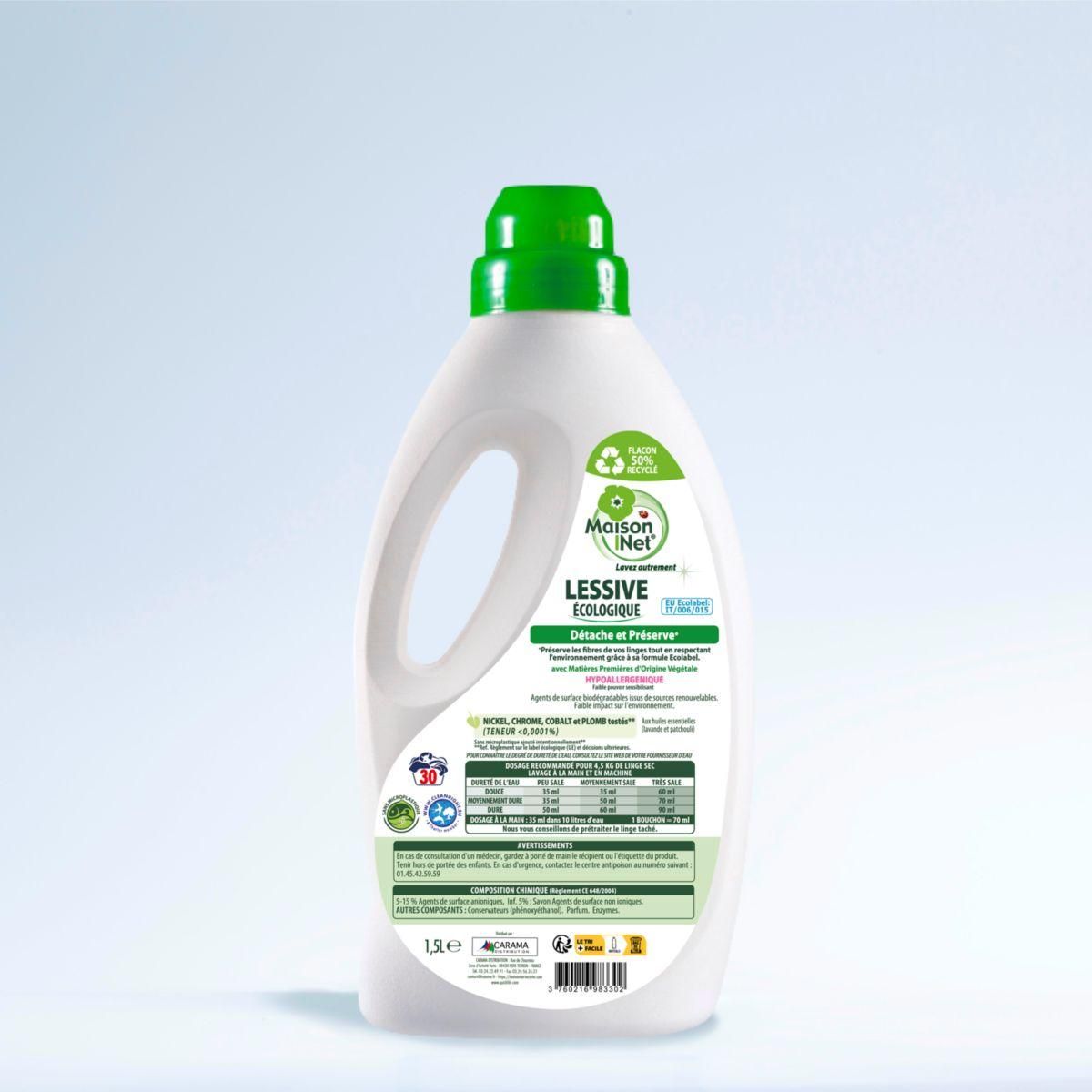 MAISON NET Lessive Lessive Ecolabel Lavande 1.5L