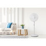 Voir la diapositive 5 : OCEANIC Ventilateur de pied OCEANIC - 45 W - Ø 44 cm - 3 vitesses - Oscillant - Inclinable - Blanc