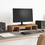 VIDAXL Support de moniteur réglable chêne artisanal bois d ingénierie