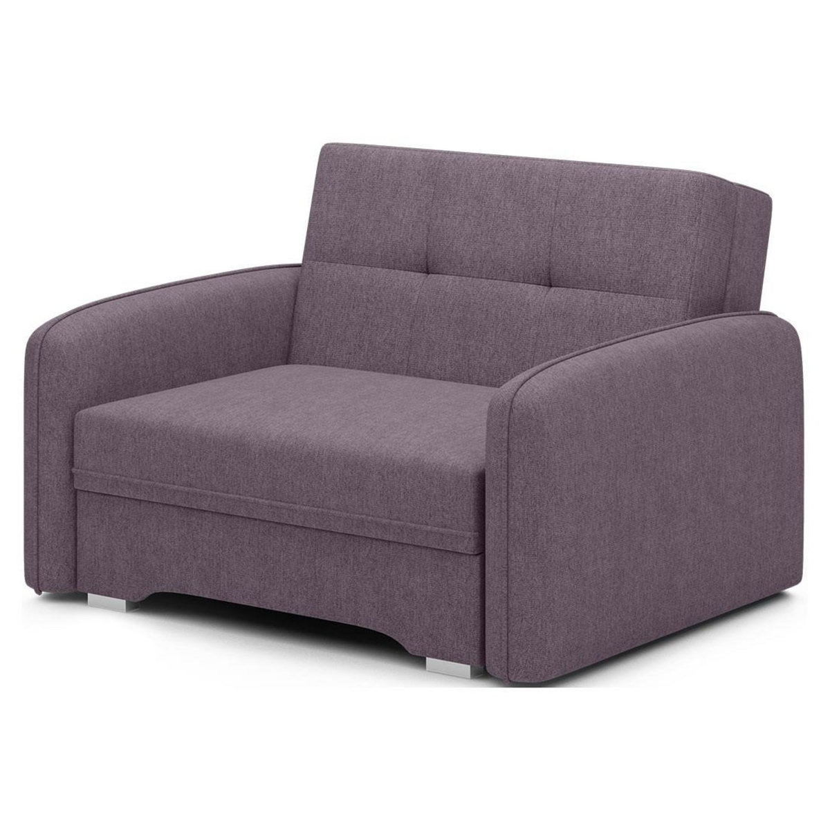 BEST MOBILIER Michelle - fauteuil convertible avec coffre en velours