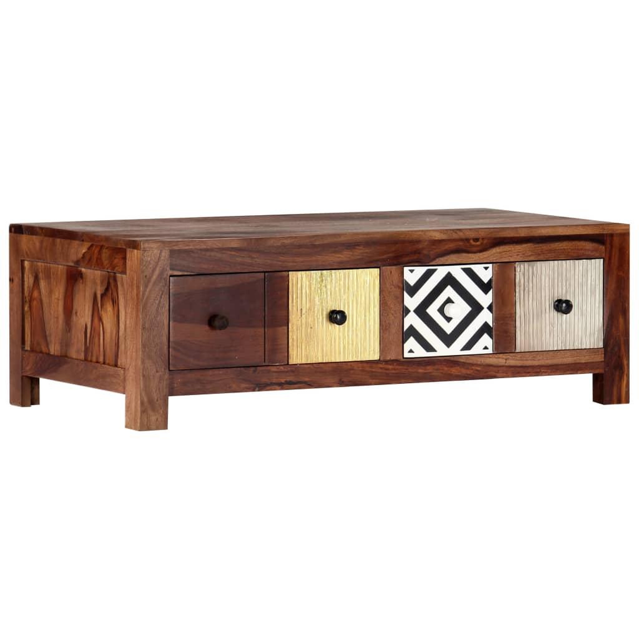 Voir la diapositive 1 : VIDAXL Table basse 90x50x30 cm Bois massif