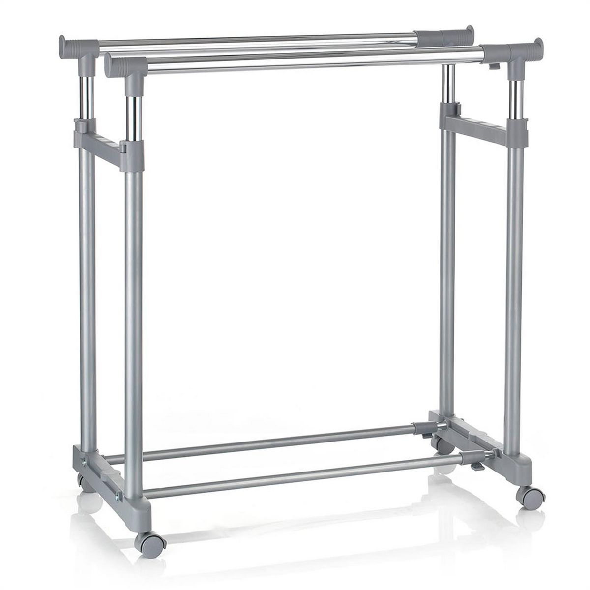 IDIMEX Portant à vêtements CASA, en métal chromé