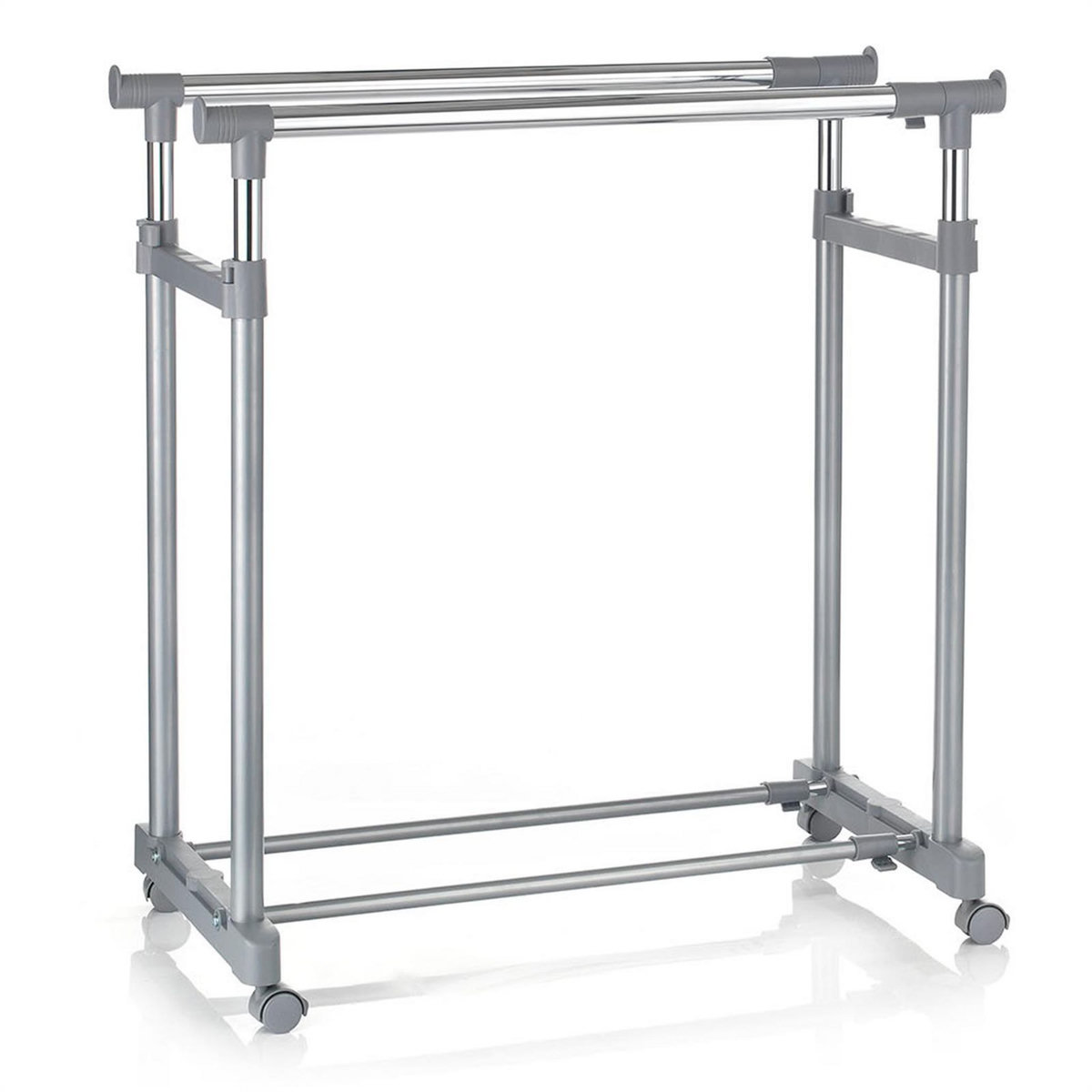 IDIMEX Portant à vêtements CASA, en métal chromé