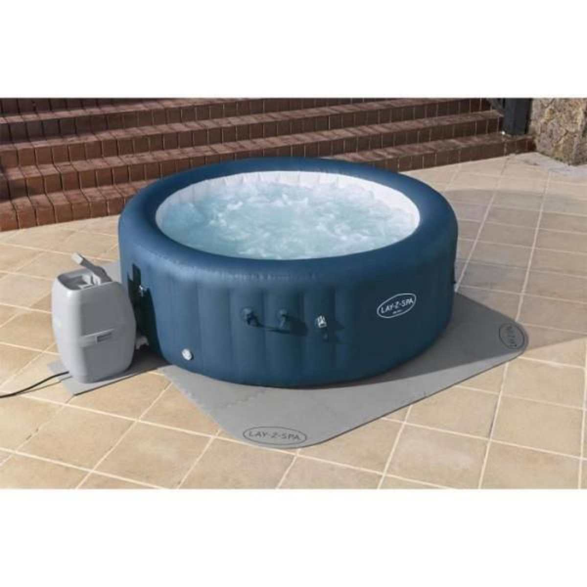 BESTWAY BESTWAY - Tapis de sol pour spa carré ou rond Lay-Z-Spa 196 x 196 cm