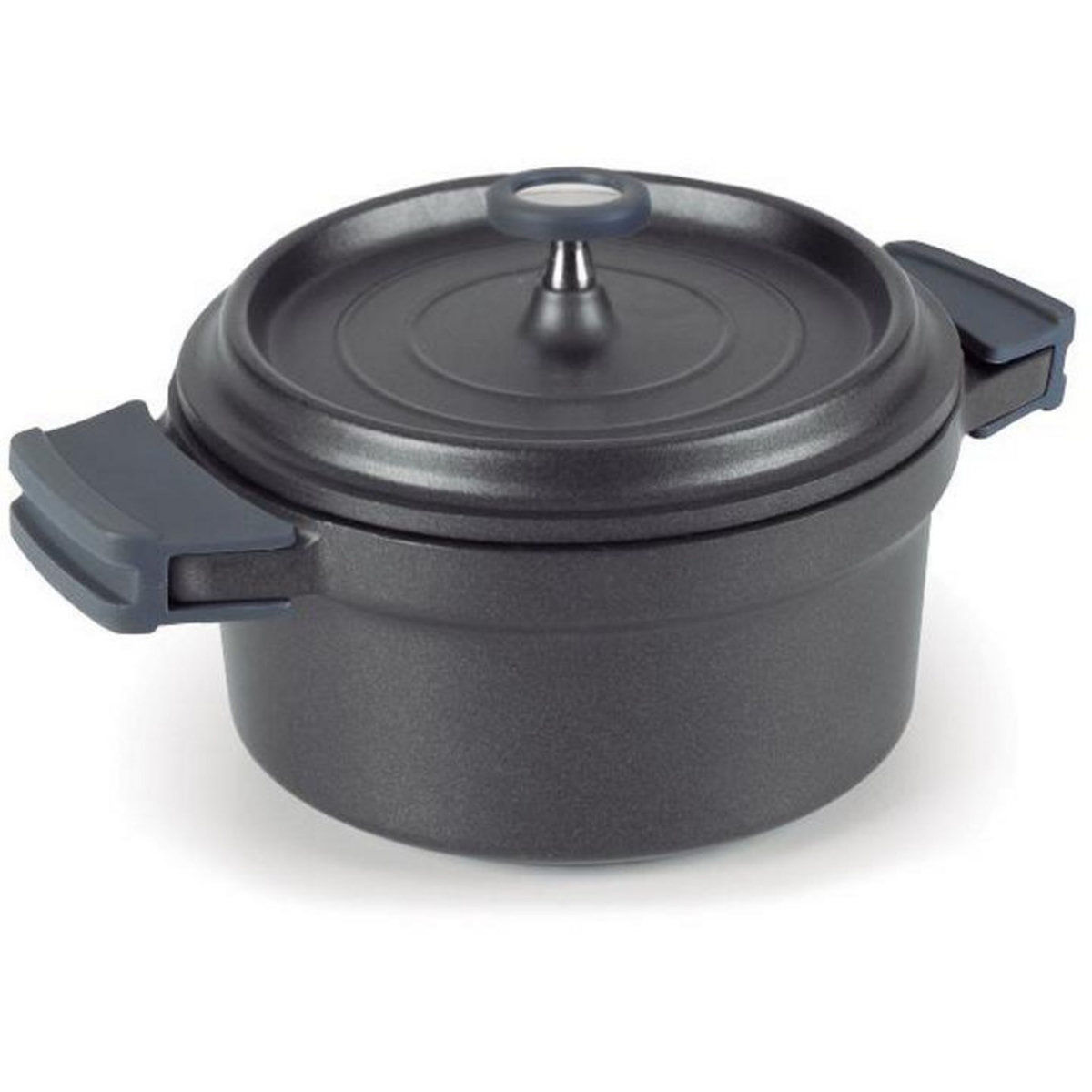 Lacor Cocotte ronde en fonte émaillée 28cm noir - 25929