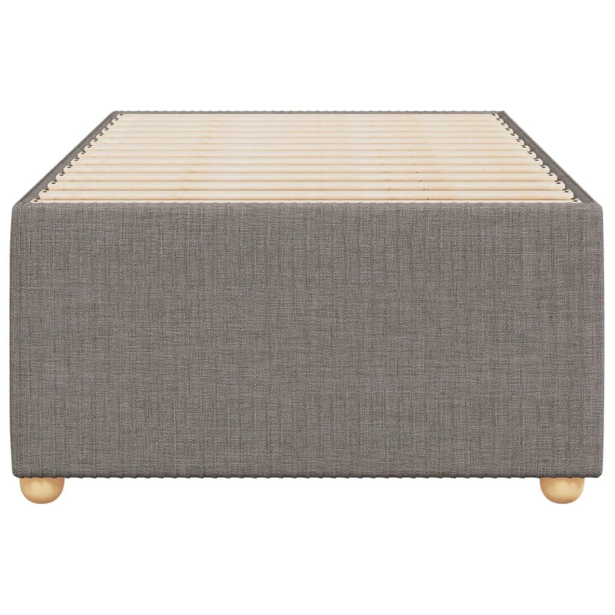 Voir la diapositive 4 : VIDAXL Cadre de lit sans matelas taupe 80x200 cm tissu